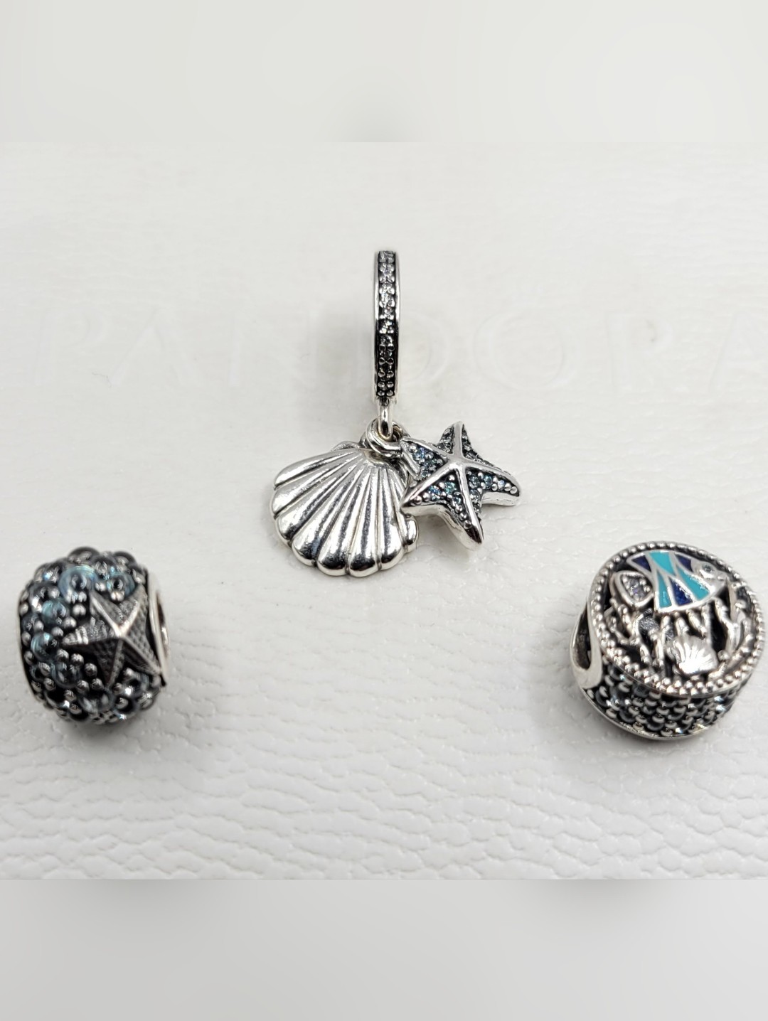 3pc Authentic Pandora Retired Tropical Sea Life Charms